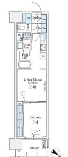 ロイヤルパークス有明　1232号室　間取り