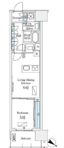 ロイヤルパークス有明　1245号室　間取り