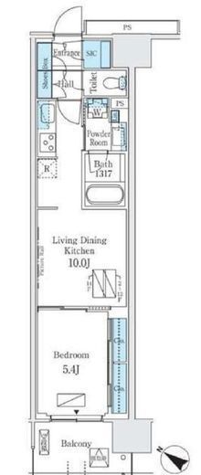 ロイヤルパークス有明　303号室　間取り