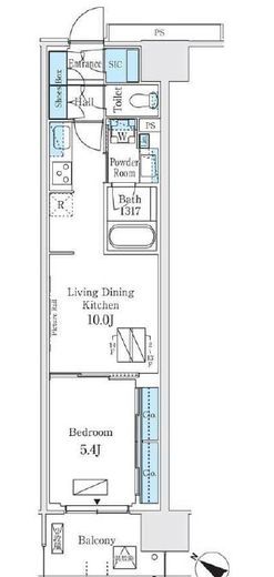 ロイヤルパークス有明　304号室　間取り