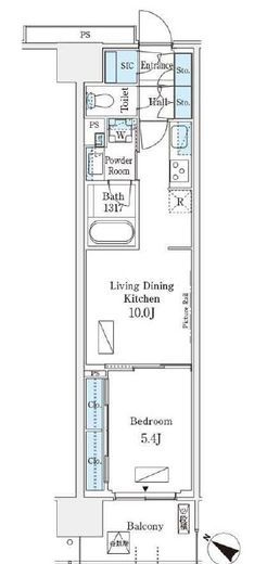 ロイヤルパークス有明　307号室　間取り