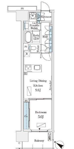 ロイヤルパークス有明　321号室　間取り