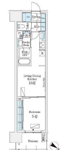 ロイヤルパークス有明　329号室　間取り