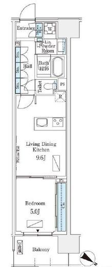 ロイヤルパークス有明　338号室　間取り