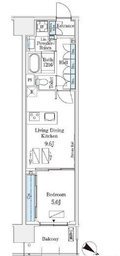 ロイヤルパークス有明　341号室　間取り