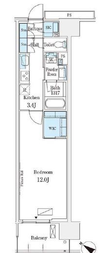 ロイヤルパークス有明　812号室　間取り