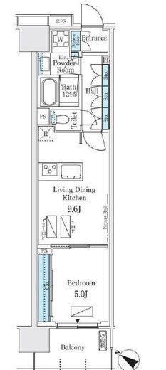 ロイヤルパークス有明　817号室　間取り