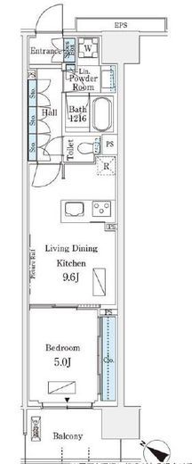 ロイヤルパークス有明　818号室　間取り