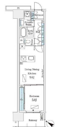ロイヤルパークス有明　821号室　間取り