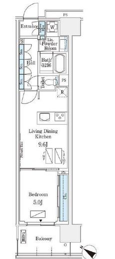 ロイヤルパークス有明　822号室　間取り