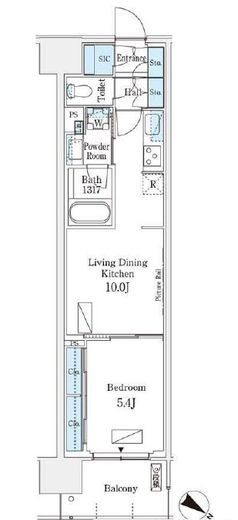 ロイヤルパークス有明　828号室　間取り