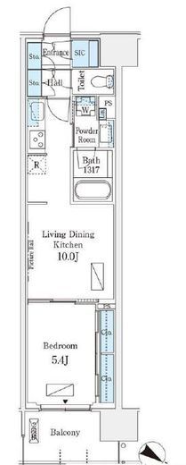 ロイヤルパークス有明　831号室　間取り