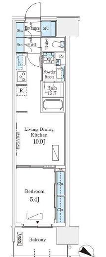 ロイヤルパークス有明　833号室　間取り