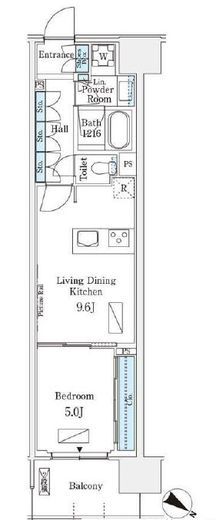 ロイヤルパークス有明　843号室　間取り