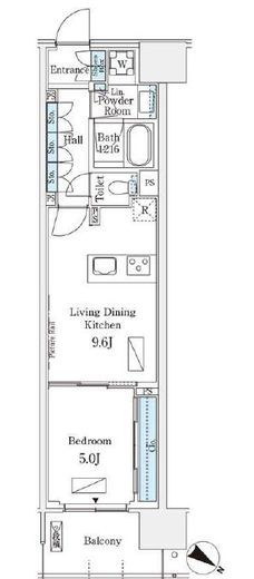 ロイヤルパークス有明　845号室　間取り