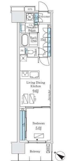ロイヤルパークス有明　846号室　間取り
