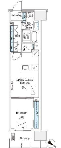 ロイヤルパークス有明　847号室　間取り