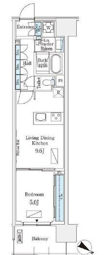 ロイヤルパークス有明　340号室　間取り
