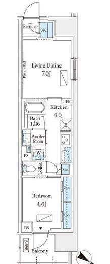 ロイヤルパークス有明　849号室　間取り