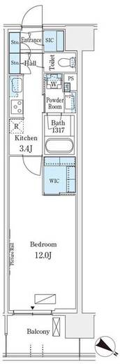 ロイヤルパークス有明　1139号室　間取り