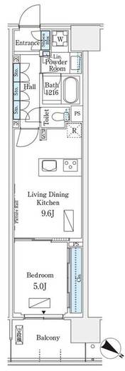 ロイヤルパークス有明　1145号室　間取り