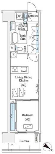 ロイヤルパークス有明　1146号室　間取り