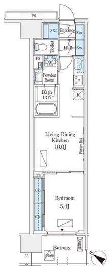 ロイヤルパークス有明　203号室　間取り