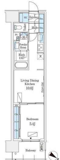 ロイヤルパークス有明　225号室　間取り