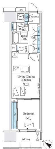 ロイヤルパークス有明　235号室　間取り