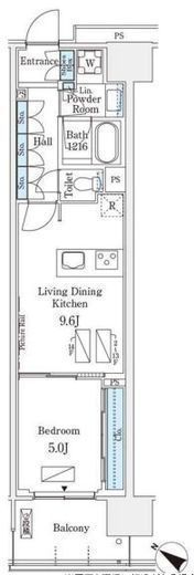ロイヤルパークス有明　238号室　間取り
