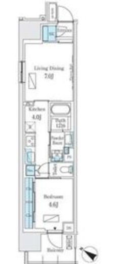 ロイヤルパークス有明　701号室　間取り