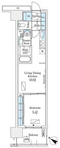 ロイヤルパークス有明　709号室　間取り