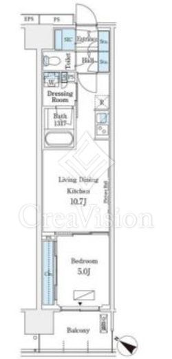 ロイヤルパークス有明　305号室　間取り