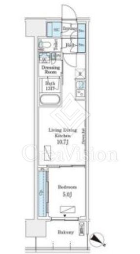 ロイヤルパークス有明　738号室　間取り