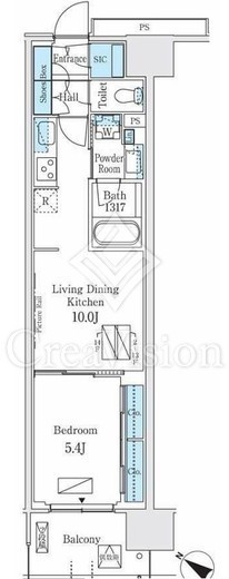 ロイヤルパークス有明　406号室　間取り