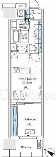 ロイヤルパークス有明　415号室　間取り