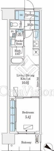 ロイヤルパークス有明　434号室　間取り