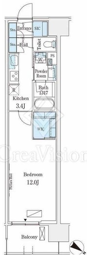 ロイヤルパークス有明　439号室　間取り