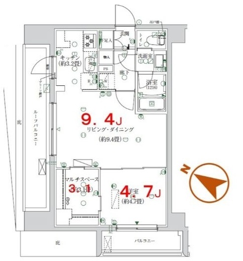 K-COURT押上　501号室　間取り