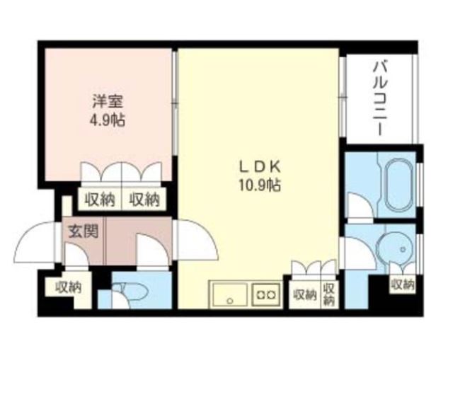 プライムメゾン銀座イースト　309号室　間取り