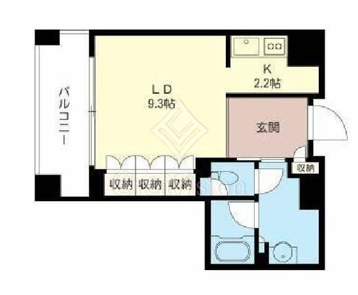 プライムメゾン銀座イースト　1102号室　間取り