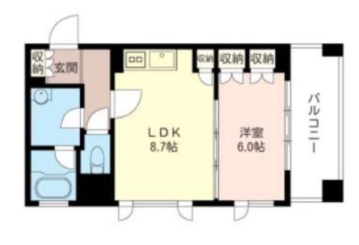 プライムメゾン銀座イースト　711号室　間取り