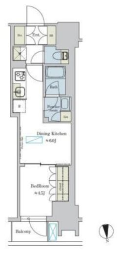 ブリリアイスト浅草　1202号室　間取り