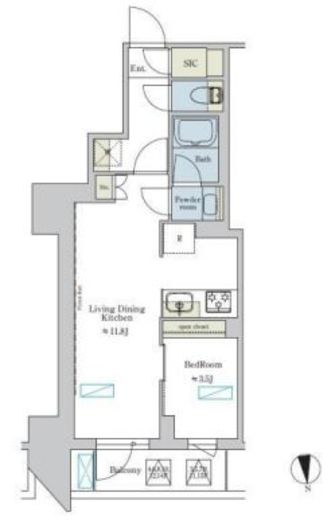 ブリリアイスト浅草　303号室　間取り