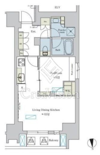 ブリリアイスト浅草　1401号室　間取り