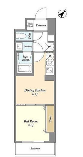グランカーサ西葛西　206号室　間取り