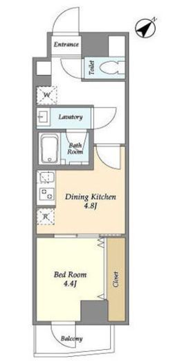 グランカーサ西葛西　404号室　間取り