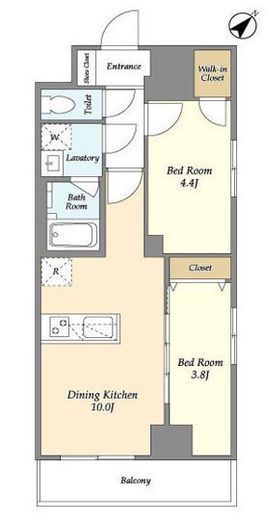 グランカーサ西葛西　504号室　間取り