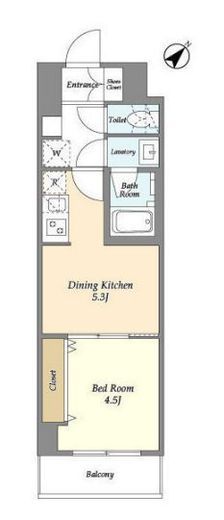 グランカーサ西葛西　405号室　間取り