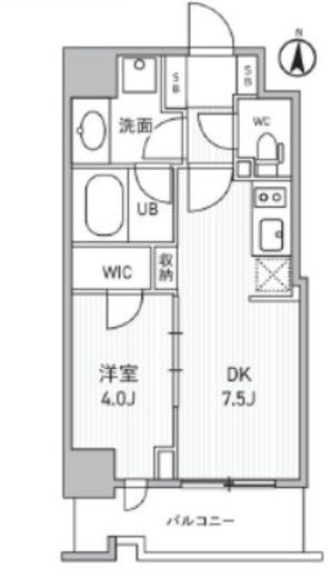 シーズンフラッツ両国サウス　101号室　間取り